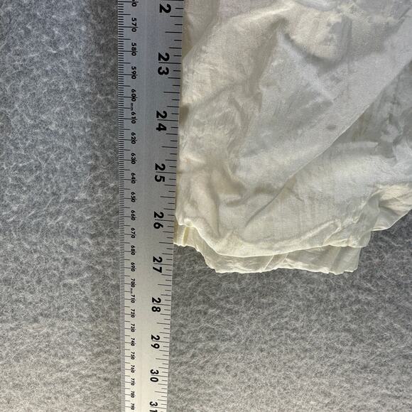 Mureli Pants Womens Size Small Ivory 100% Nylon Pull On Elastic Waist Lined - Picture 7 of 11